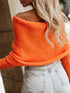 'Laurel' Long Sleeve Cropped Knit Top - Celes Fashion